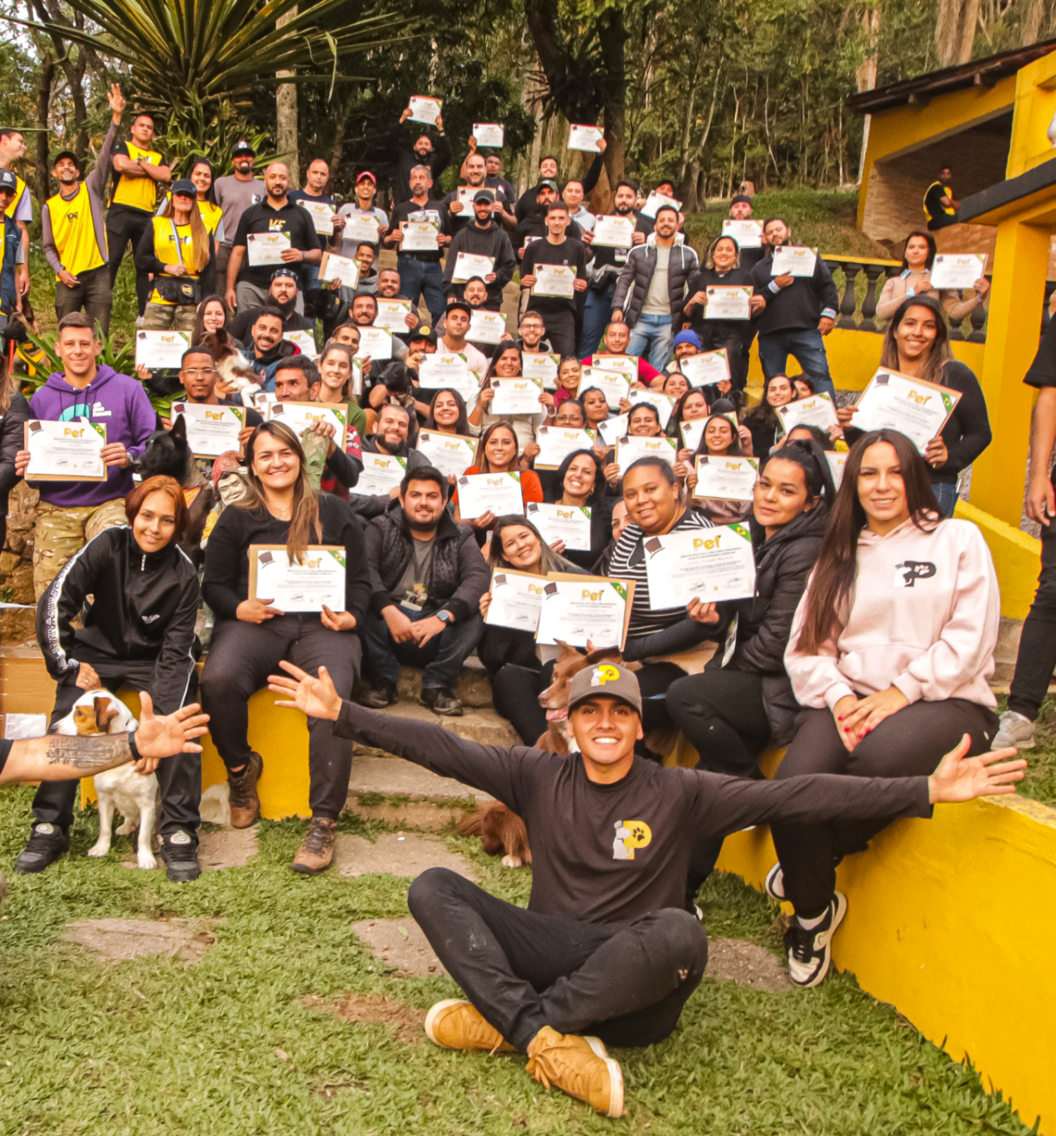Turma do curso comportamental com certificados